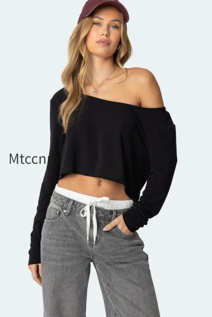 Cropped Off Shoulder Top