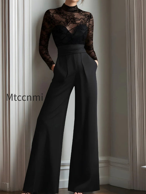 black-lace-illusion-bodice-wide-leg-evening-jumpsuit