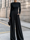 elegant-boat-neck-wide-leg-pleated-tailored-jumpsuit