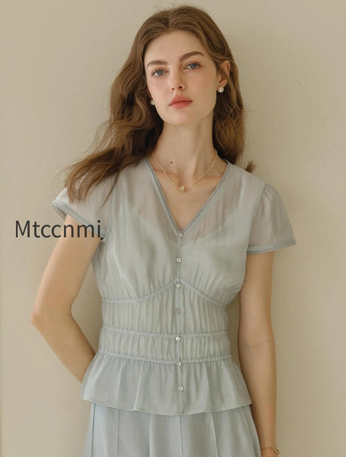 bella-v-neck-smocking-blouse