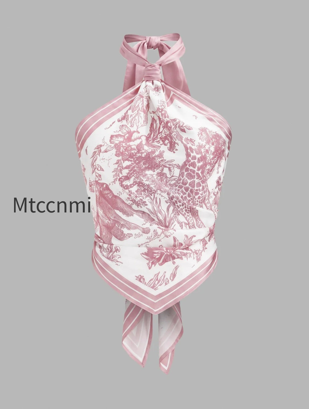 porcelain-print-scarf-style-halter-blouse