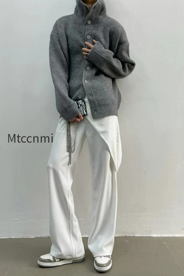 ribbed-single-breasted-cardigan