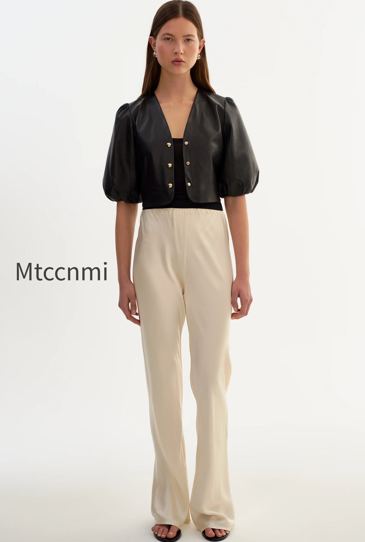franka-balloon-sleeve-leather-blouse