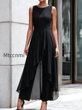 sleeveless-layered-chiffon-overlay-jumpsuit
