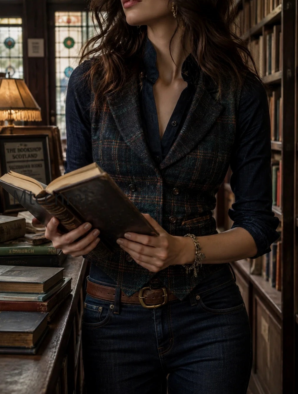 retro-lapel-plaid-wool-vest