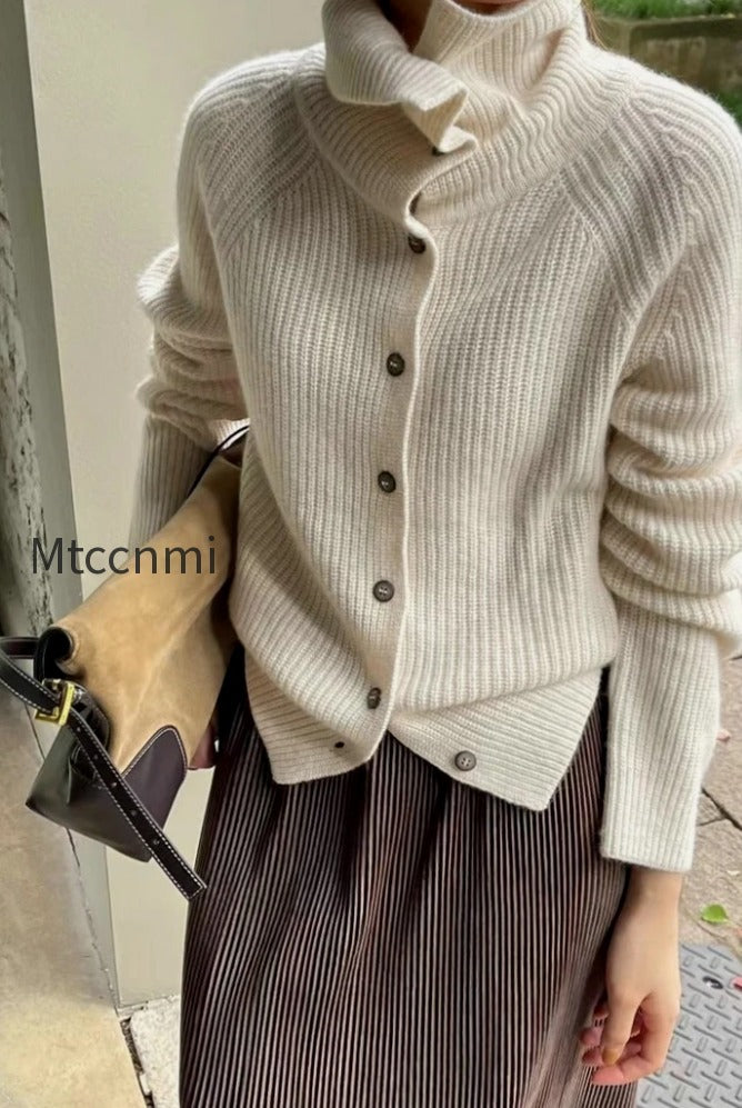fine-rib-single-breasted-cardigan