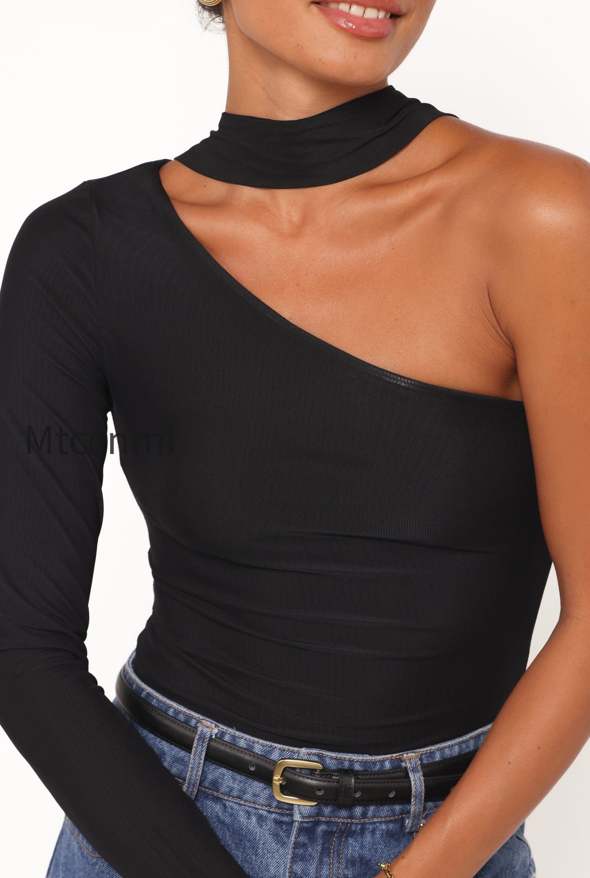 carlie-mesh-one-shoulder-top-black