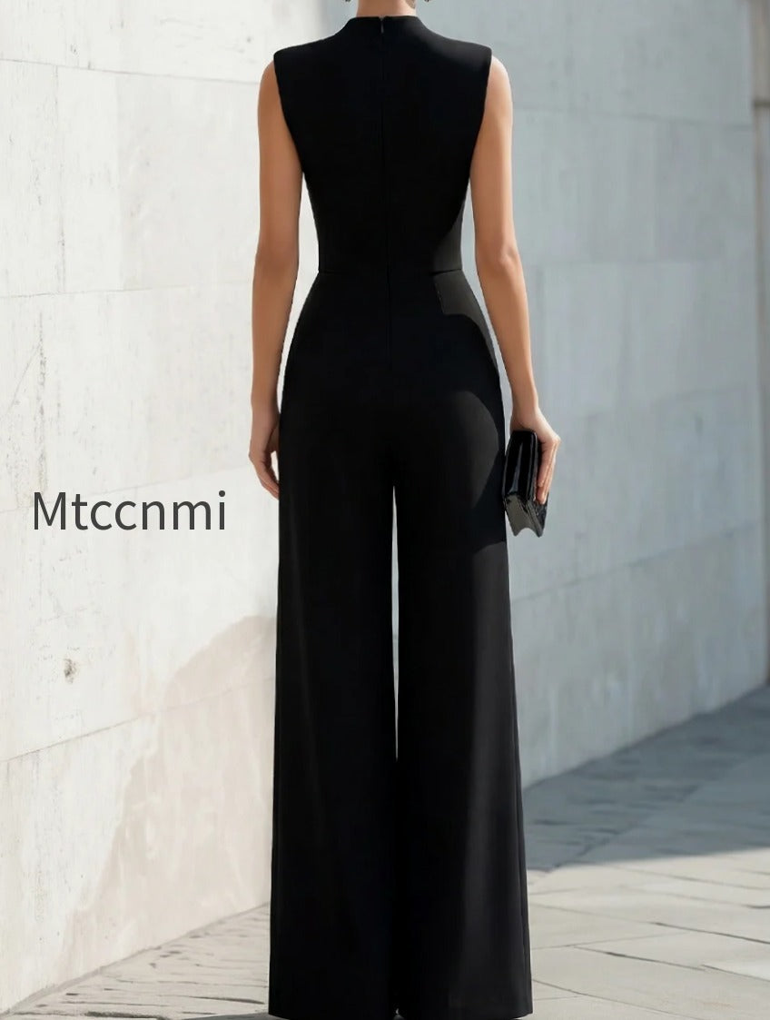 high-neck-contrast-panel-wide-leg-jumpsuit