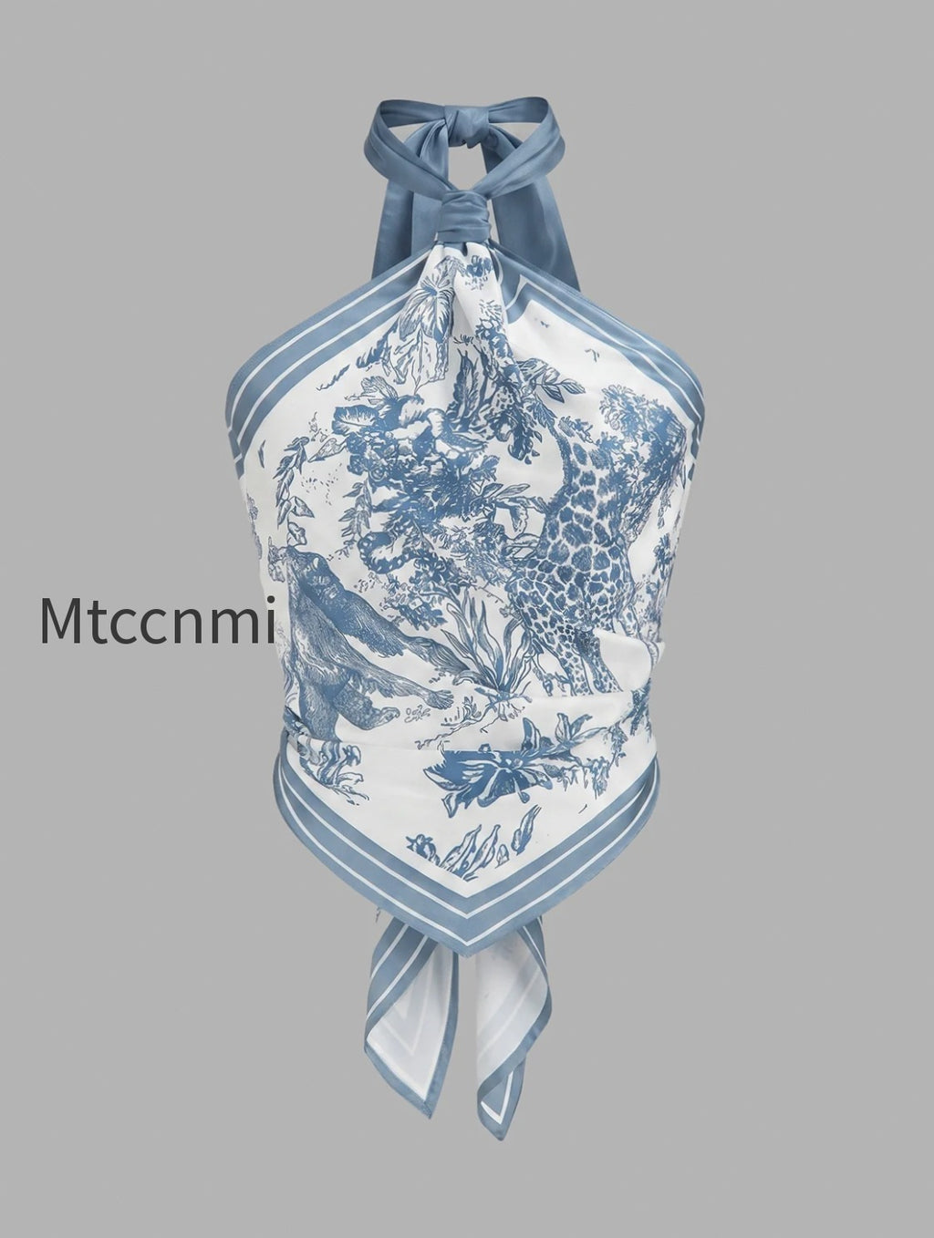 porcelain-print-scarf-style-halter-blouse