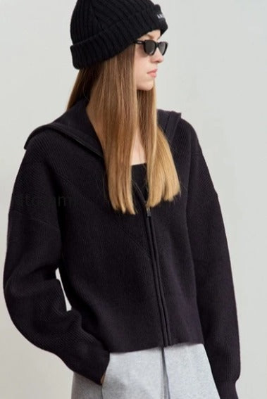 cropped-sailor-collar-cardigan