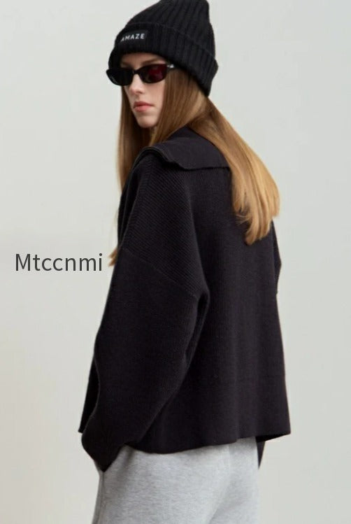 cropped-sailor-collar-cardigan
