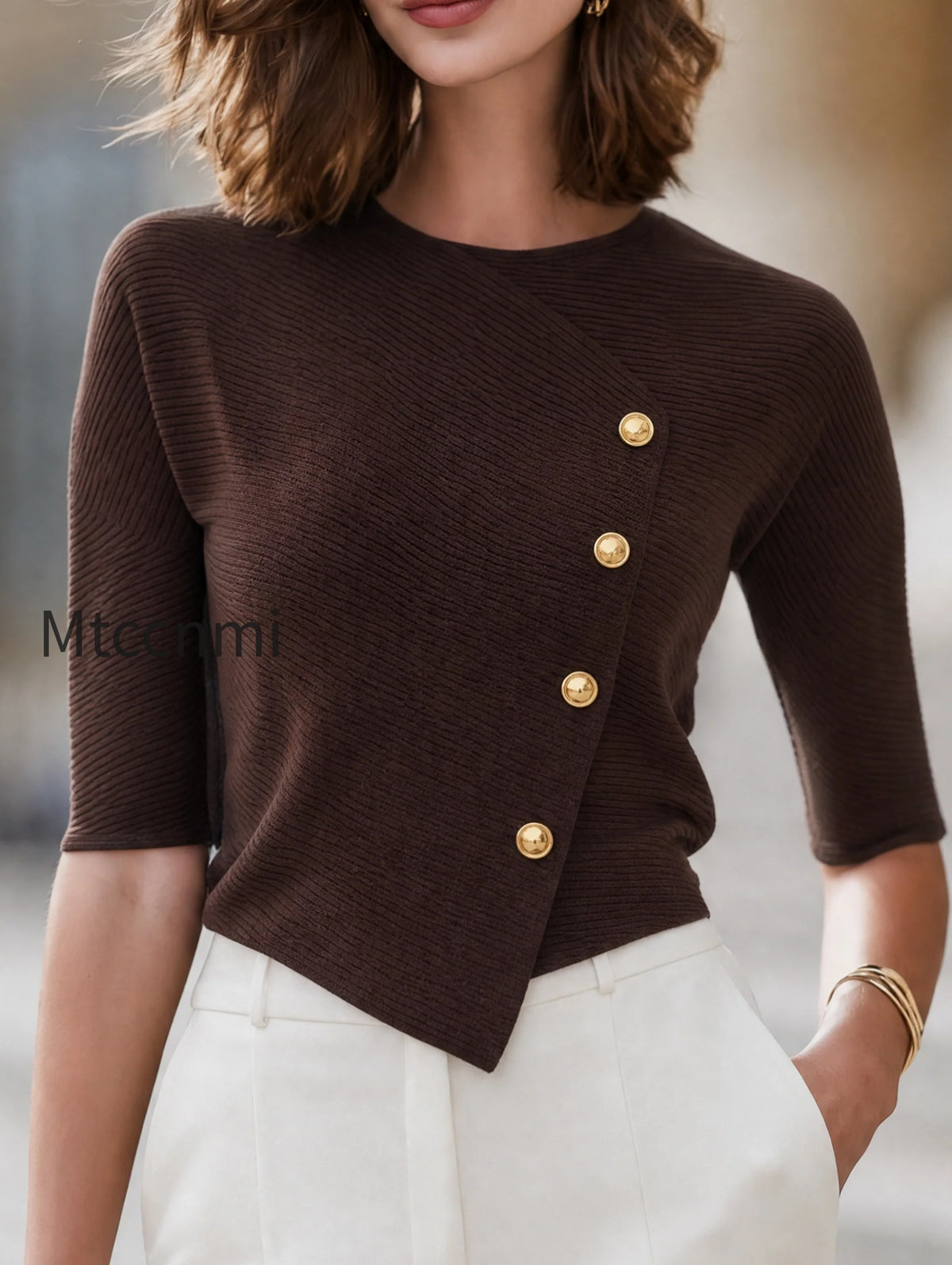 asymmetric-button-accent-ribbed-knit-top